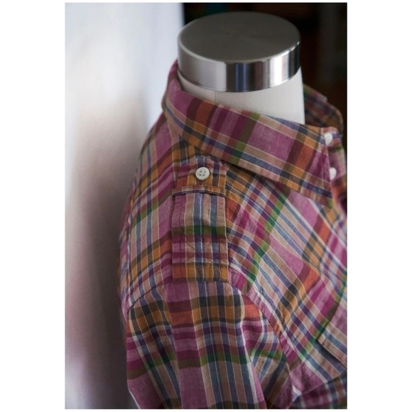 Ralph Lauren Sport Woman ¾ Safari Plaid Shirt
Button Down Shirt Sz. US 2 NWT - Picture 2 of 6